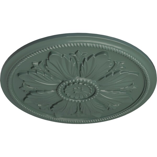 Kaya Ceiling Medallion (Fits Canopies Up To 5 1/4), Hand-Painted Cloud Burst, 23 5/8OD X 1 1/2P